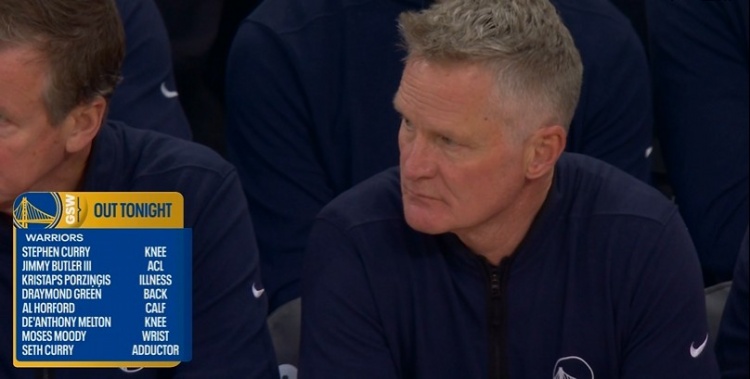 世界杯官方直播软件安装-不忍直视！勇士本场对阵尼克斯 大小库里&amp;巴特勒&amp;追梦等8人缺席